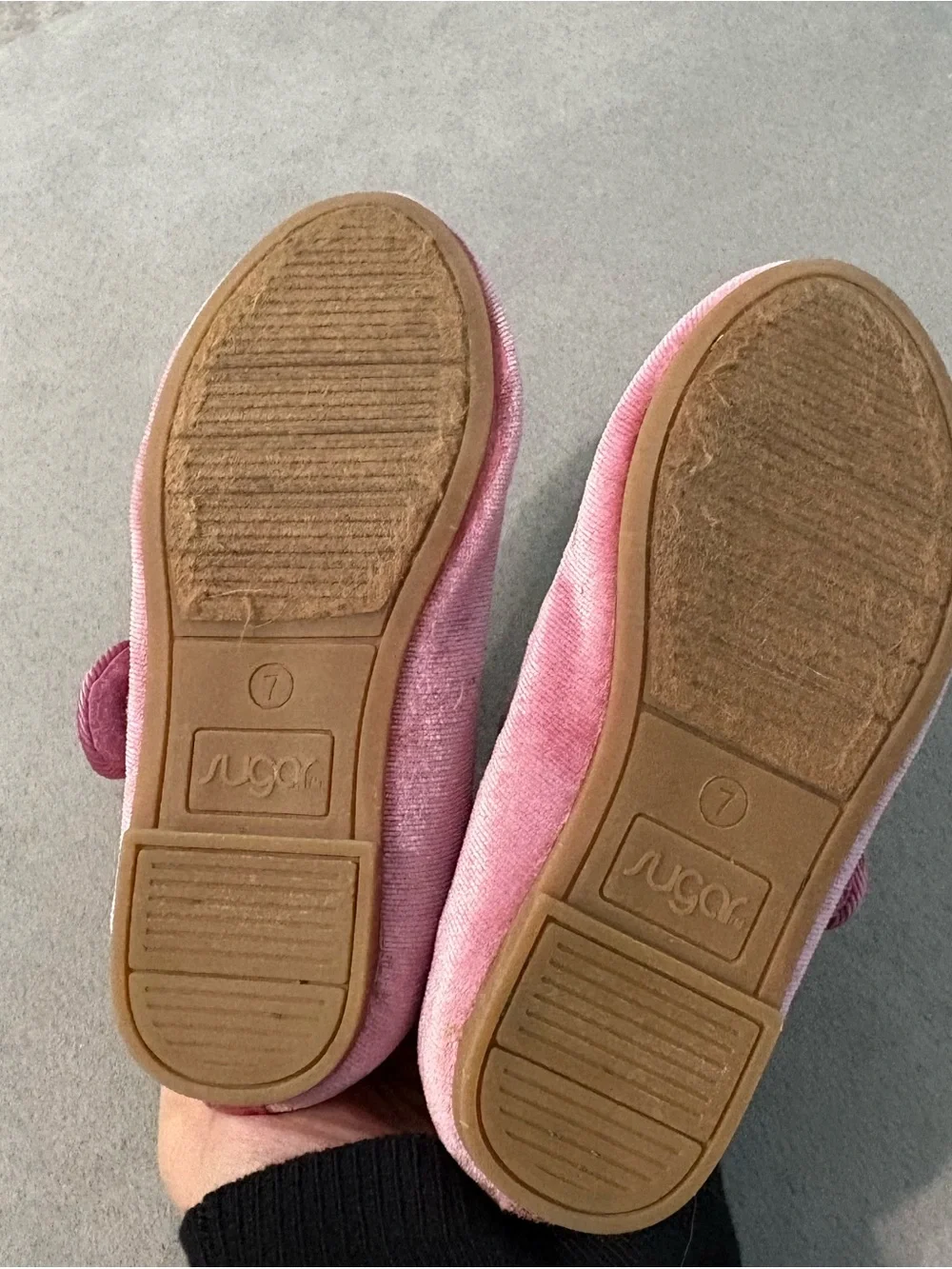 Sugar Velvet Mary Jane Flats